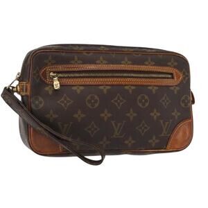 LOUIS VUITTON Monogram Marly Dragonne GM Clutch Bag M51825 LV Auth ka803